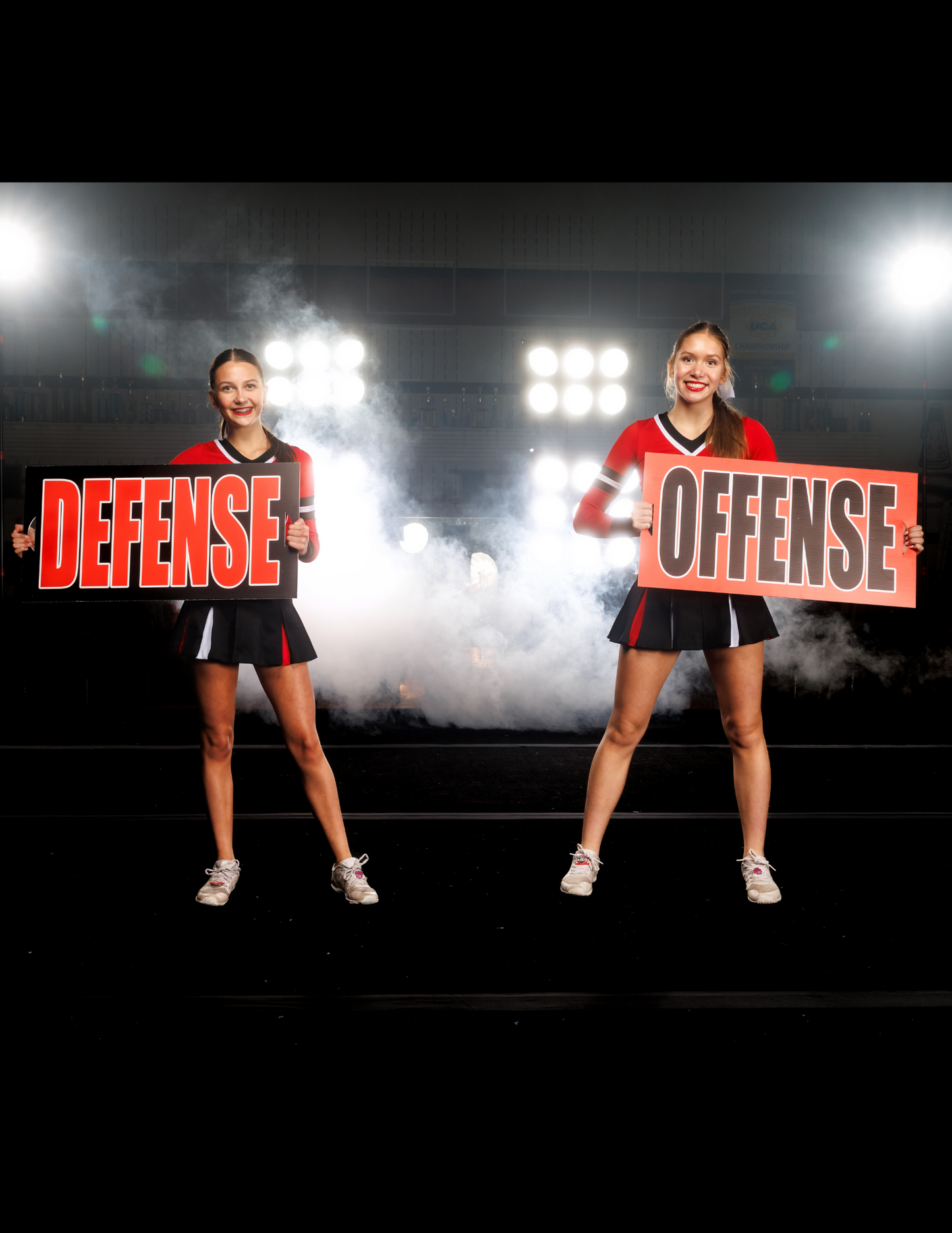 Defense/Offense Double-Sided Chant Sign - Competition