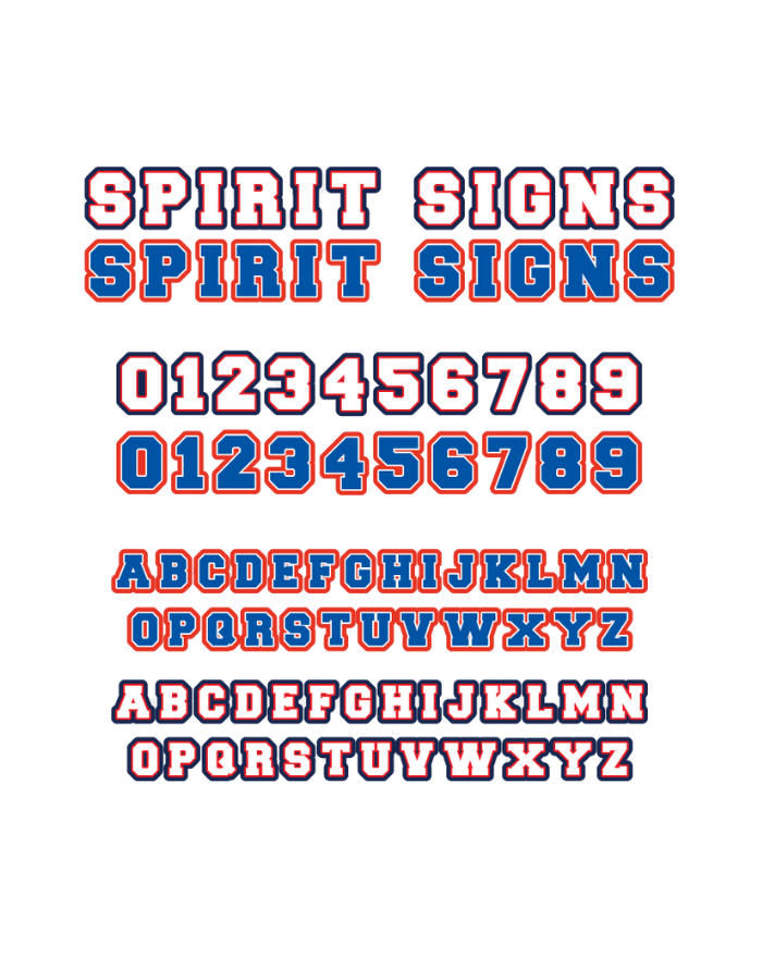 Number & Letter Signs