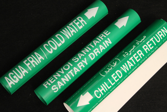 Bilingual Pipe Markers