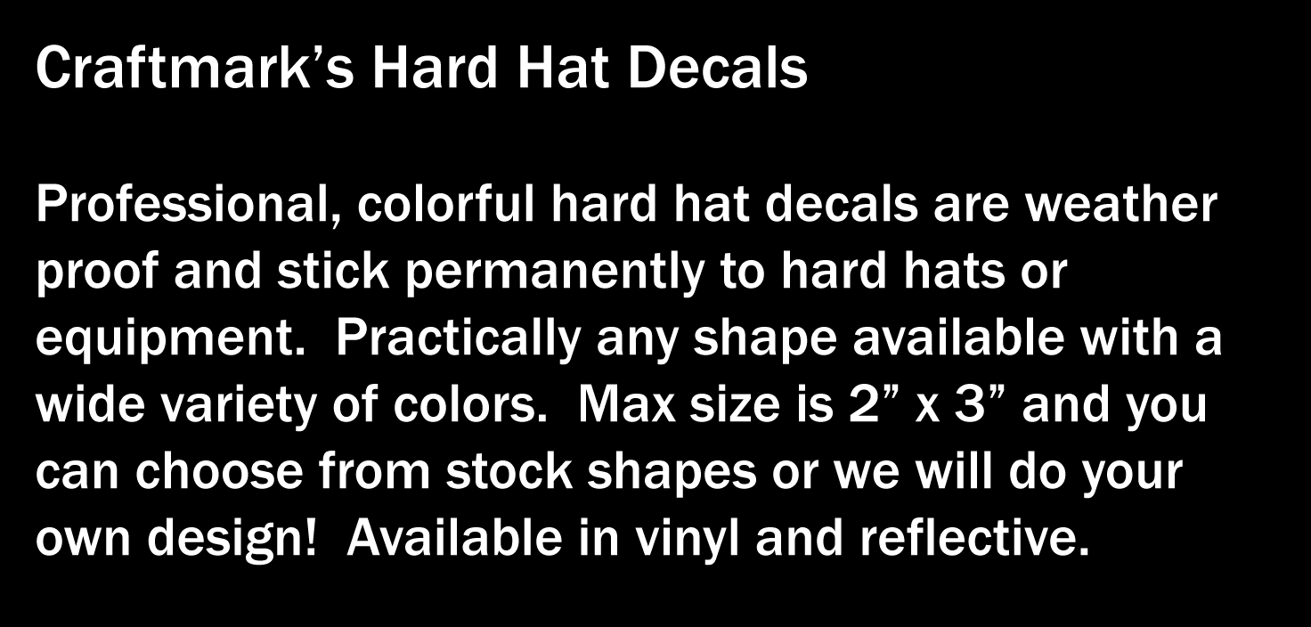 Hard Hat Decals