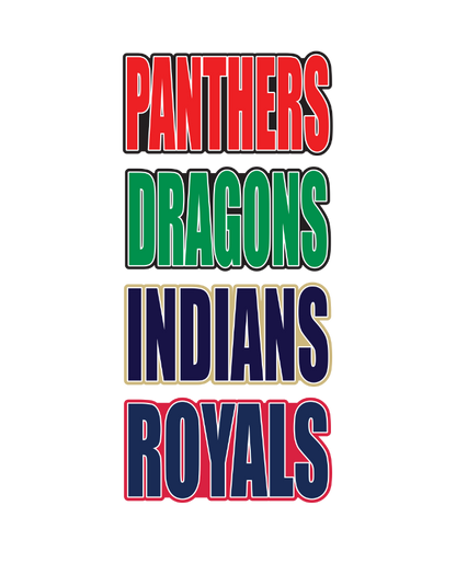 Mascot Name Chant Sign - Competition