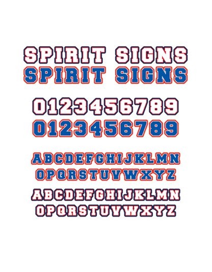 Number & Letter Signs