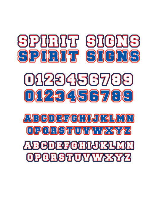 Number & Letter Signs