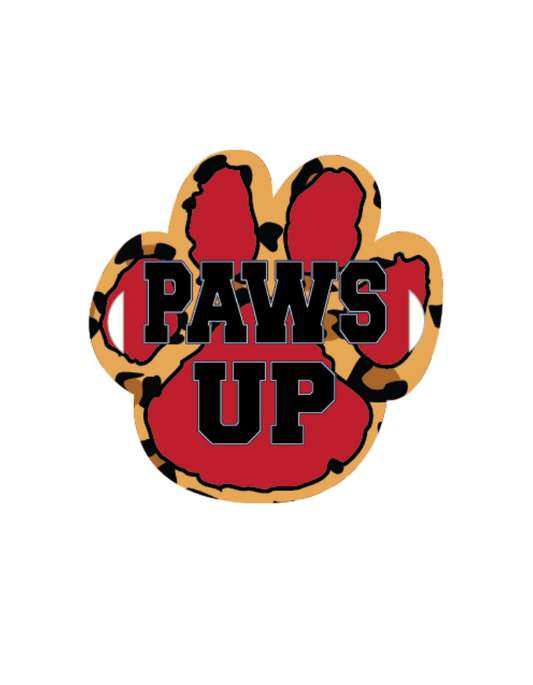 Animal Print Paw Chant Sign